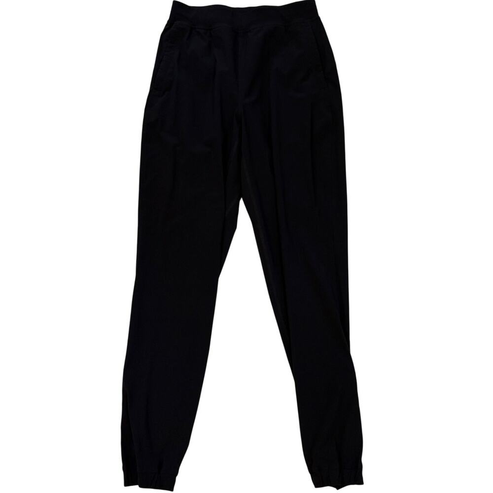 Lululemon Joggers Womens 4 Black Adapted State High Rise Full Length Zip Ankles
